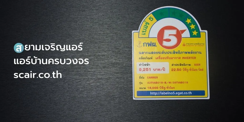 ค่าไฟแอร์ยี่ห้อแคเรียร์ รุ่น X-Inverter Plus รหัสรุ่น 42TVAB018/38TVAB018